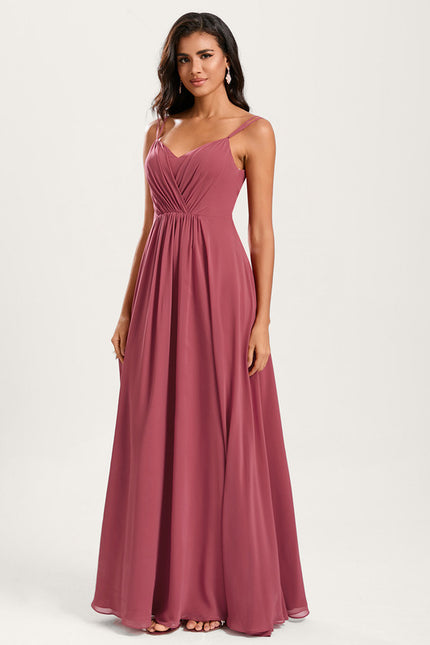 Robe Cérémonie Longue Volants Rose - gallery 3