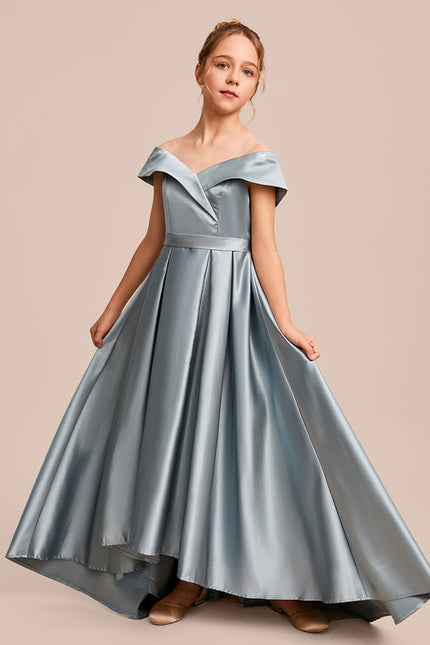 Robe Cérémonie Satinée Ailée - gallery 2