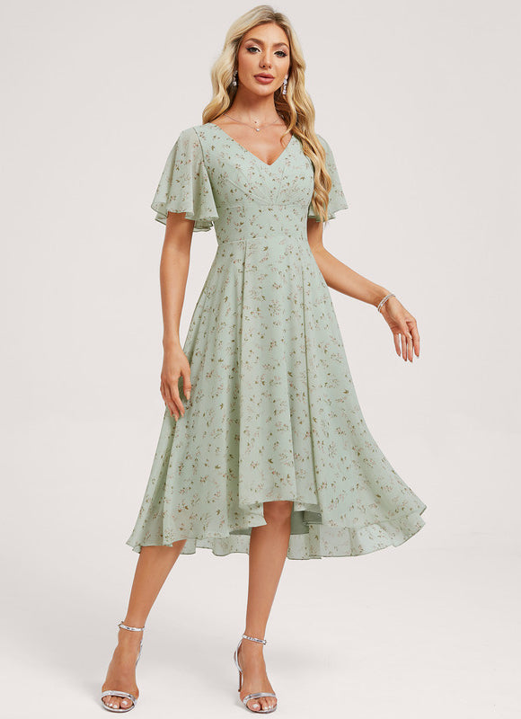 Robe Cérémonie Fluide Marine Élégante - gallery 2