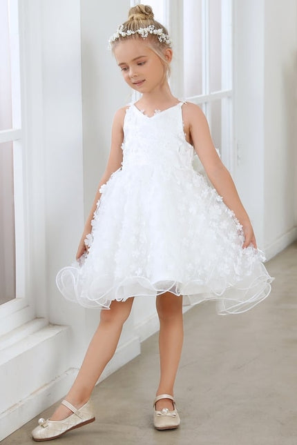 Robe Cérémonie Enfant Fleurie - gallery 1