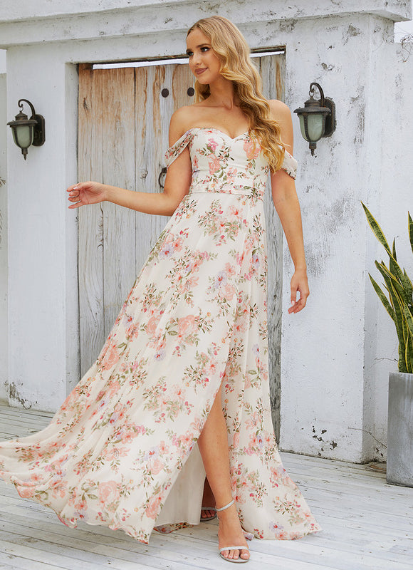 Robe Cérémonie Mousseline Vert Profond - gallery 1