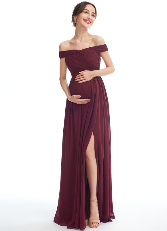 Robe Cérémonie Maternité Élégante - gallery 1