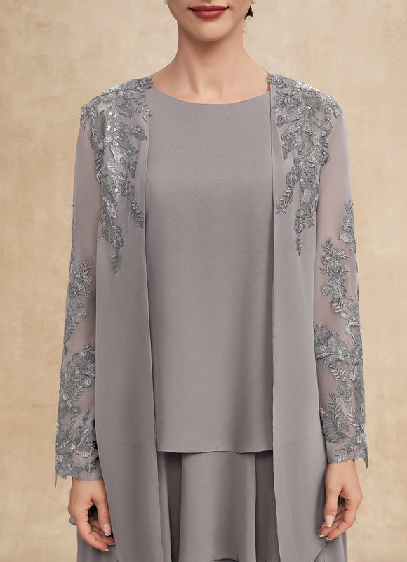 Robe Cérémonie Gris Flottant - gallery 7