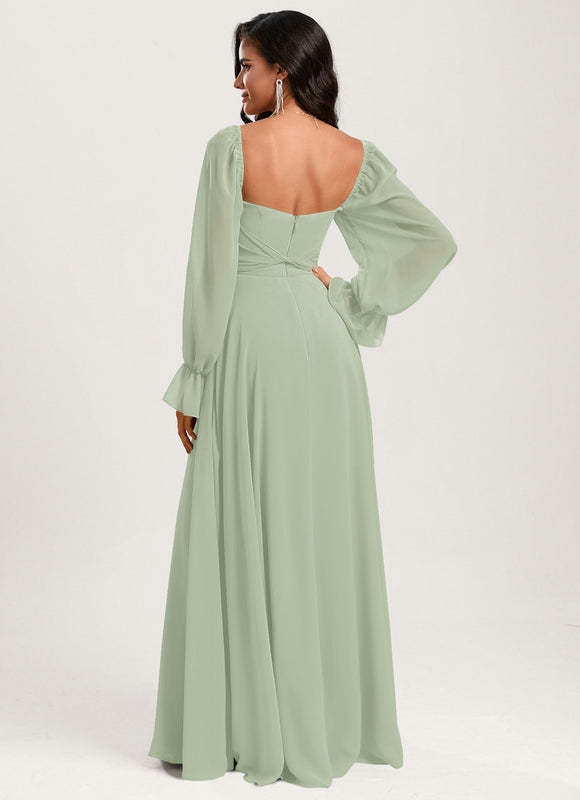 Robe Cérémonie Fluide Verte - gallery 1