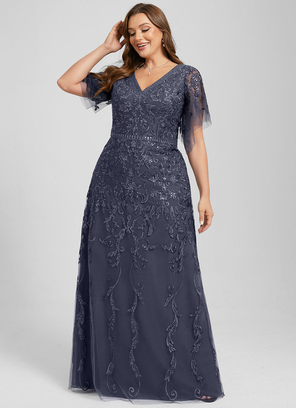 Robe Cérémonie Longue Tulle Ornée - gallery 7
