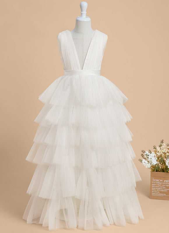 Robe Cérémonie Tulle Volumineuse - gallery 1