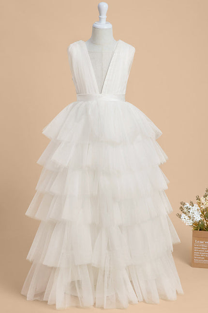 Robe Cérémonie Tulle Volumineuse - gallery 1