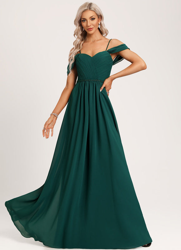 Robe Cérémonie Vague Émeraude