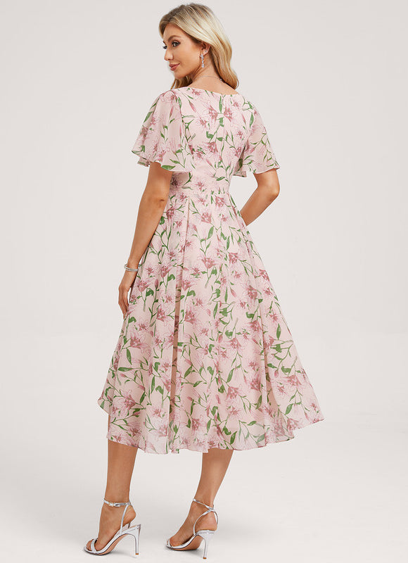 Robe Cérémonie Fluide Marine Élégante - gallery 3