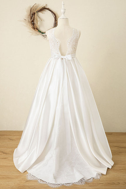 Robe Cérémonie Satinée Éclatante