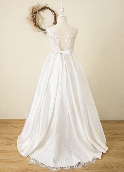 Robe Cérémonie Satinée Éclatante