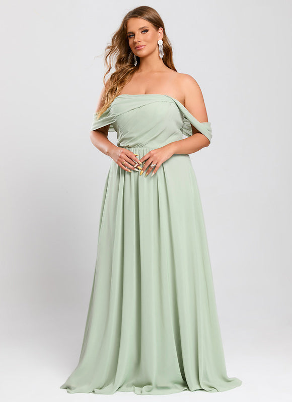 Robe Cérémonie Élégante À Décolleté - gallery 8