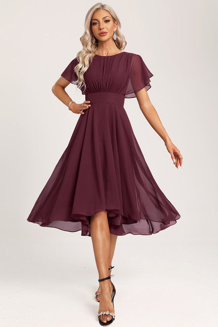 Robe Cérémonie Col Rond Volantée - gallery 2