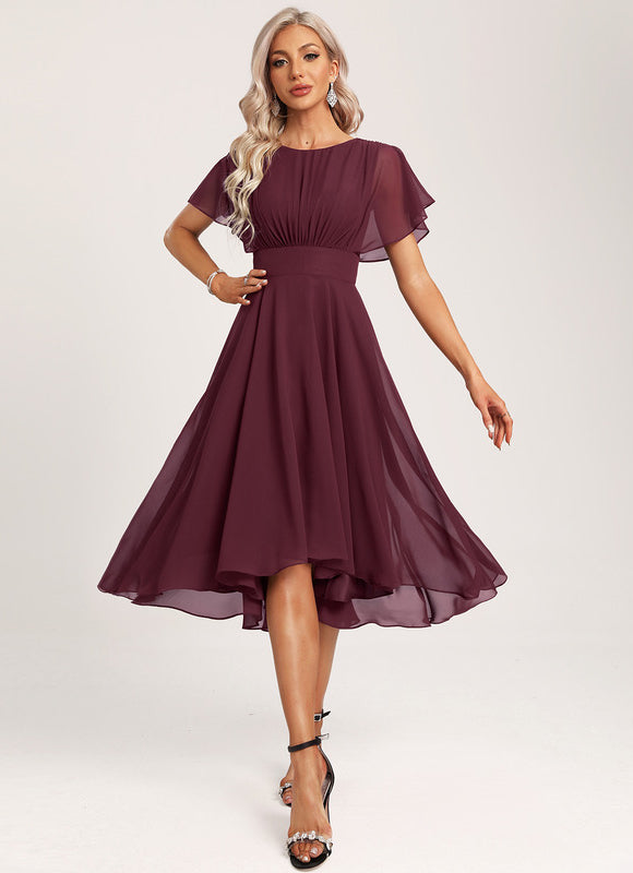 Robe Cérémonie Col Rond Volantée - gallery 2