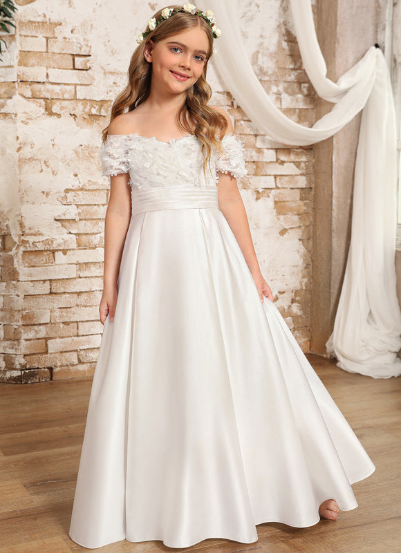 Robe Ceremonie Blanche Fille