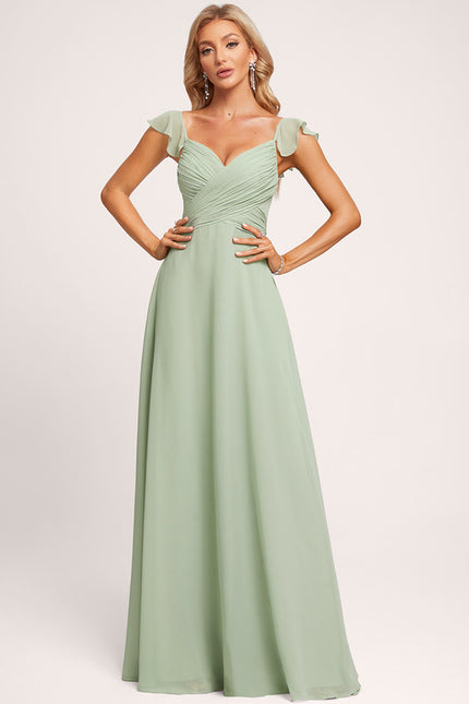 Robe Cérémonie Longue Volants Rose - gallery 1