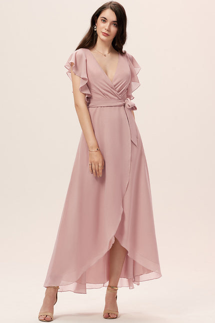 Robe Cérémonie Fluide Marine Élégante - gallery 3