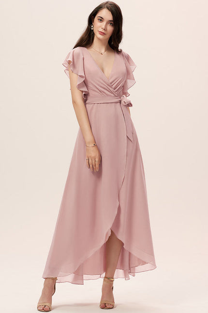 Robe Cérémonie Fluide Marine Élégante - gallery 3