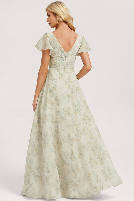 Robe Cérémonie Longue Volants Rose - gallery 4