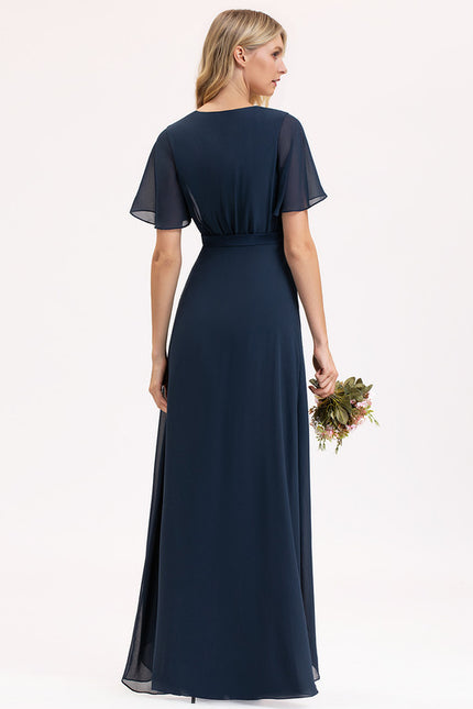 Robe Cérémonie Élégance Marine Évasée - gallery 2