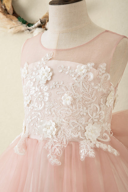 Robe Cérémonie Fille Rosée - gallery 3