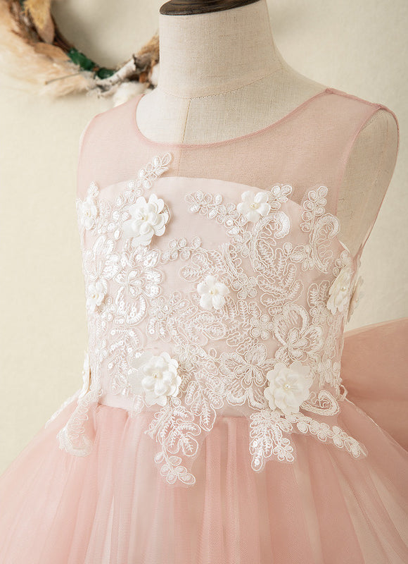 Robe Cérémonie Fille Rosée - gallery 3