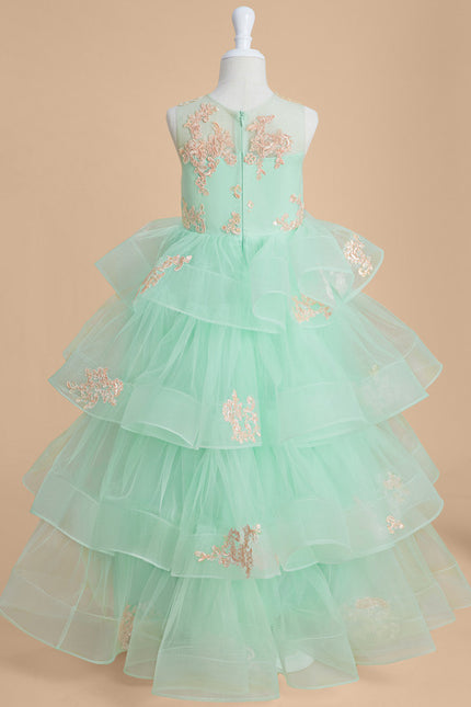 Robe Cérémonie Tulle Aquatique - gallery 4