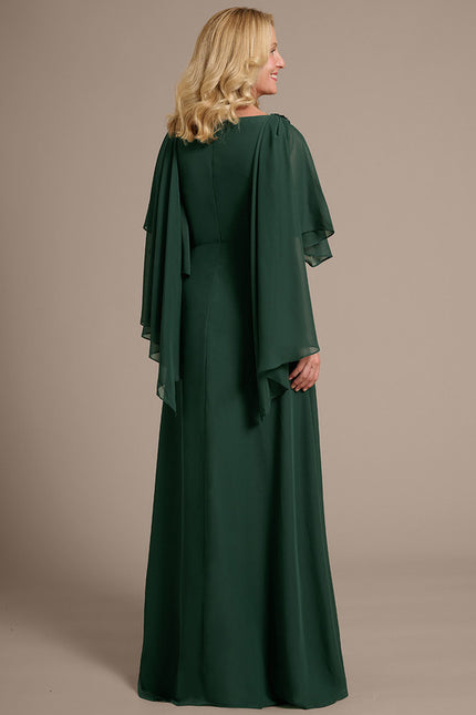 Robe Cérémonie Mousseline Émeraude - gallery 5