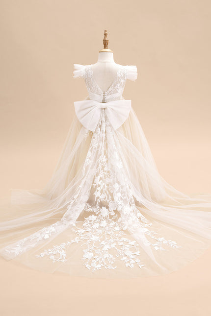 Robe Cérémonie Florale Élégante - gallery 1