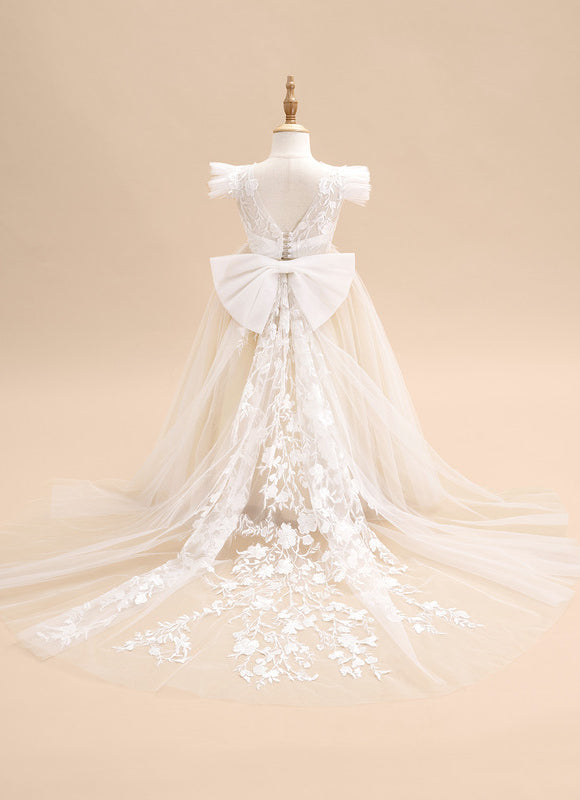 Robe Cérémonie Florale Élégante - gallery 1