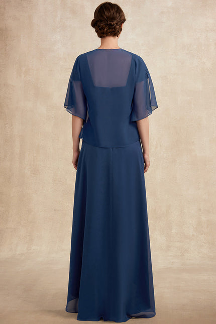 Robe Cérémonie Ajourée Marine - gallery 4