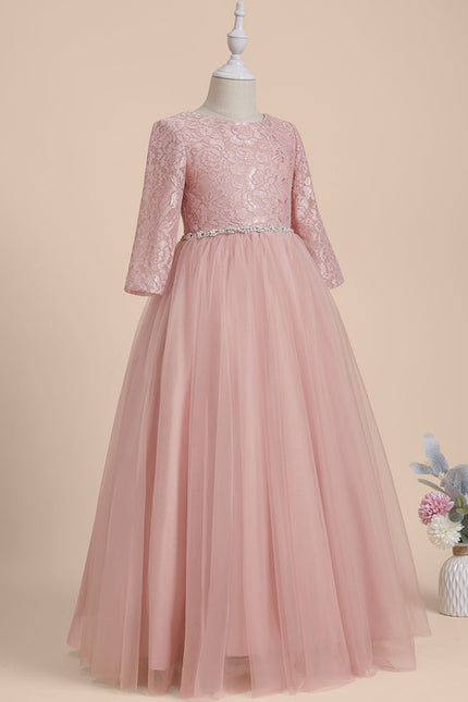 Robe Cérémonie Enfant Rose Tulle - gallery 1