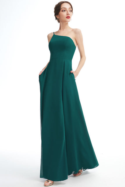 Robe Cérémonie Asymétrique Bordeaux - gallery 1