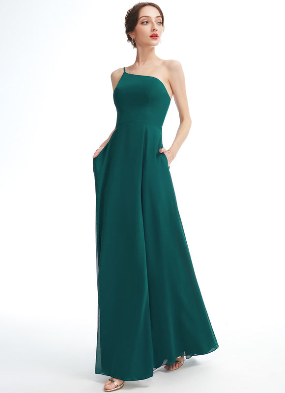 Robe Cérémonie Asymétrique Bordeaux - gallery 1