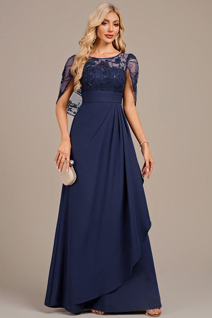 Robe Cérémonie Longue Marine Élégante - gallery 3
