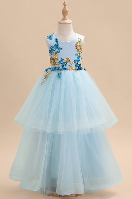 Robe Cérémonie Tulle Aqua