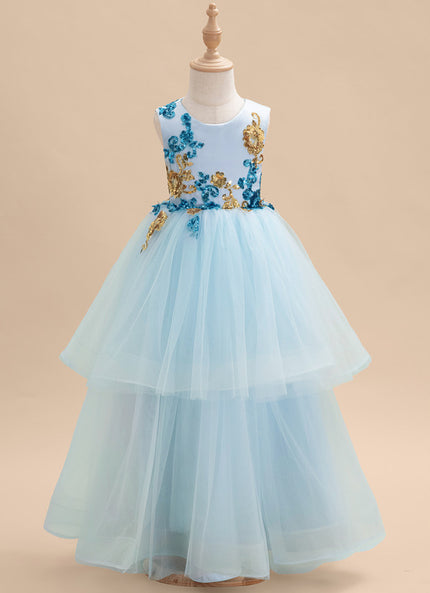 Robe Cérémonie Tulle Aqua