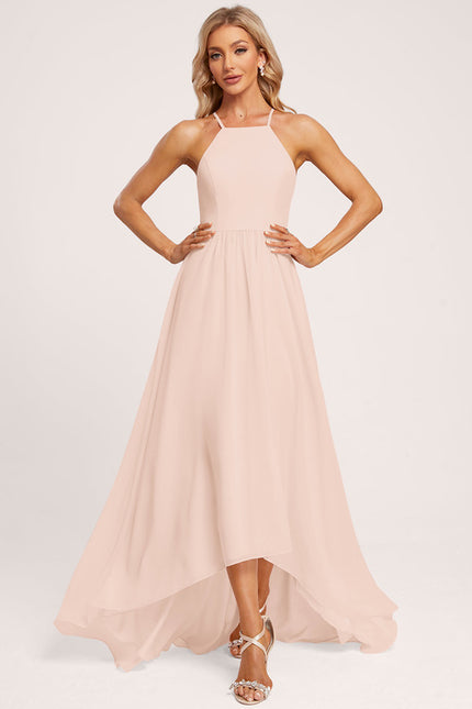 Robe Cérémonie Mousseline Asymétrique