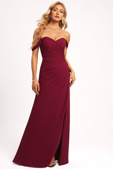 Robe Cérémonie Mousseline Vert Profond - gallery 3