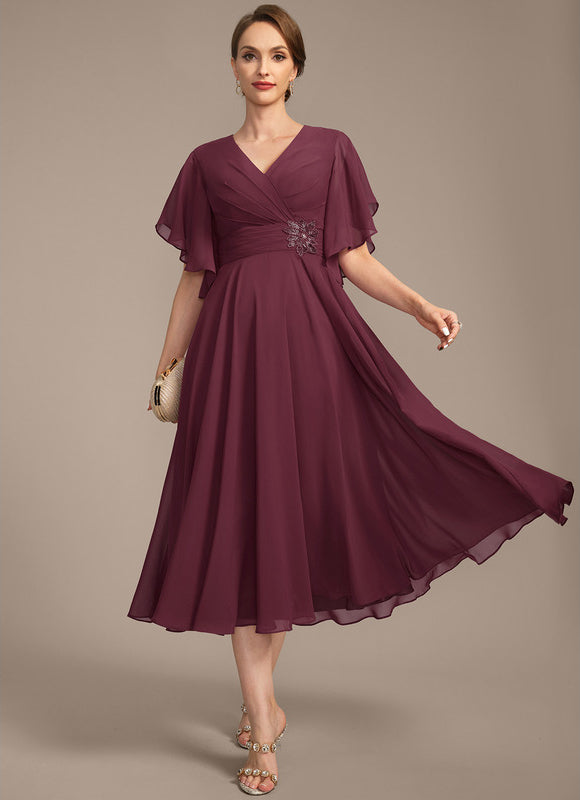 Robe Cérémonie Vaporeuse Bicolore Élégante