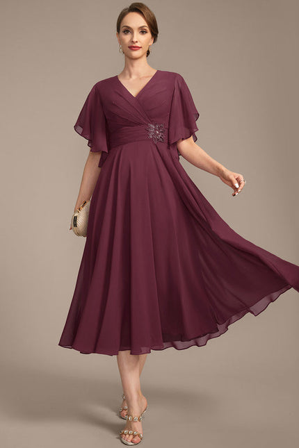 Robe Cérémonie Vaporeuse Bicolore Élégante