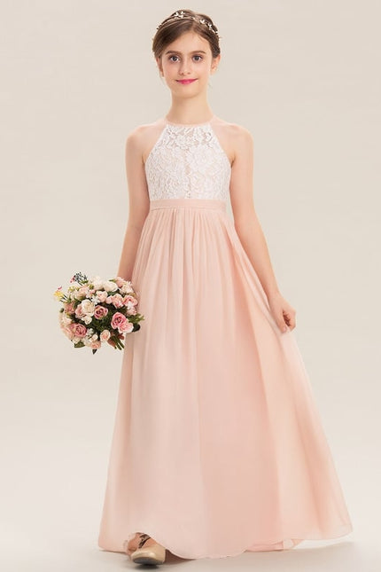Robe Cérémonie Longue Rose Douce - gallery 2