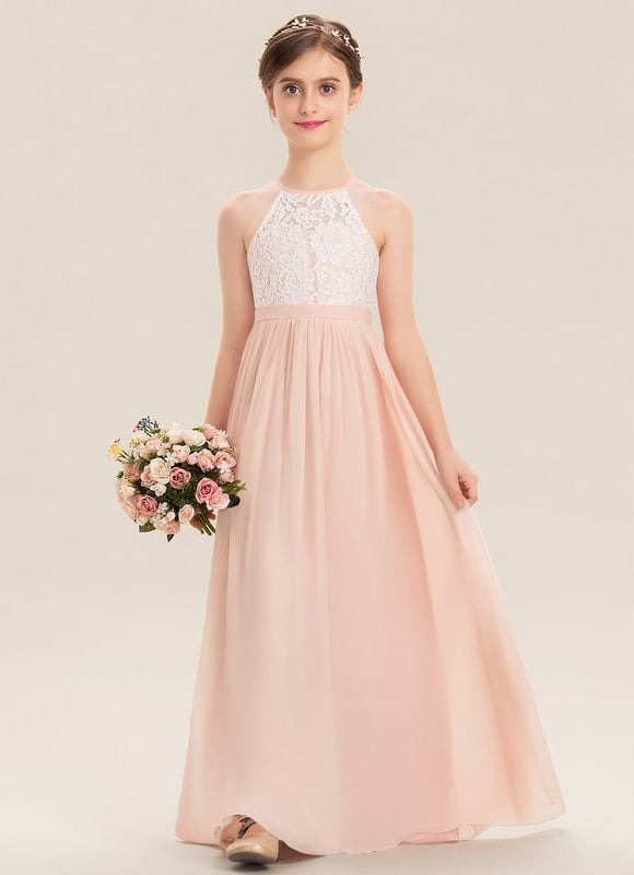 Robe Cérémonie Longue Rose Douce - gallery 2