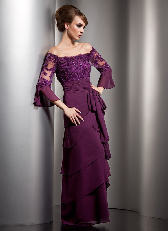 Robe Cérémonie Violet Raffiné - gallery 1