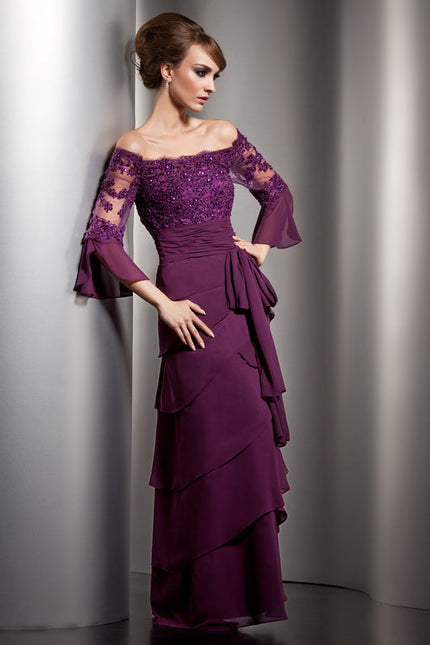 Robe Cérémonie Violet Raffiné - gallery 1