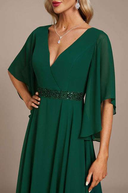Robe Cérémonie Verte Fluide - gallery 5