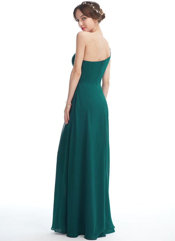 Robe Cérémonie Asymétrique Bordeaux - gallery 4