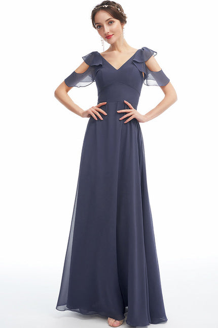 Robe Cérémonie Longue Volants Rose - gallery 3