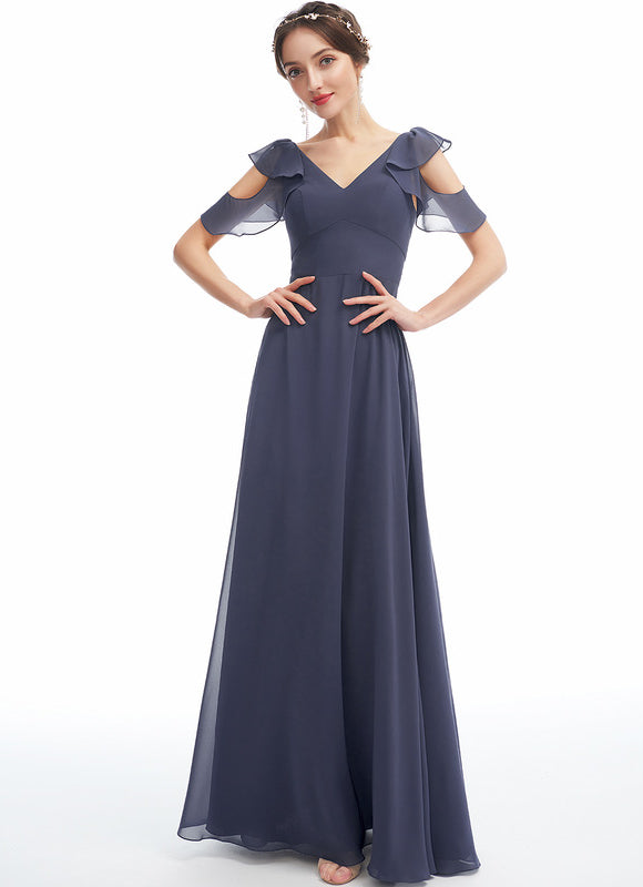 Robe Cérémonie Longue Volants Rose - gallery 3