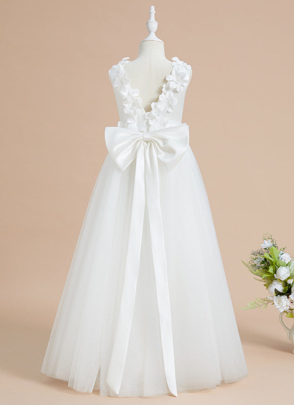 Robe Cérémonie Glamour Enfant Satiné